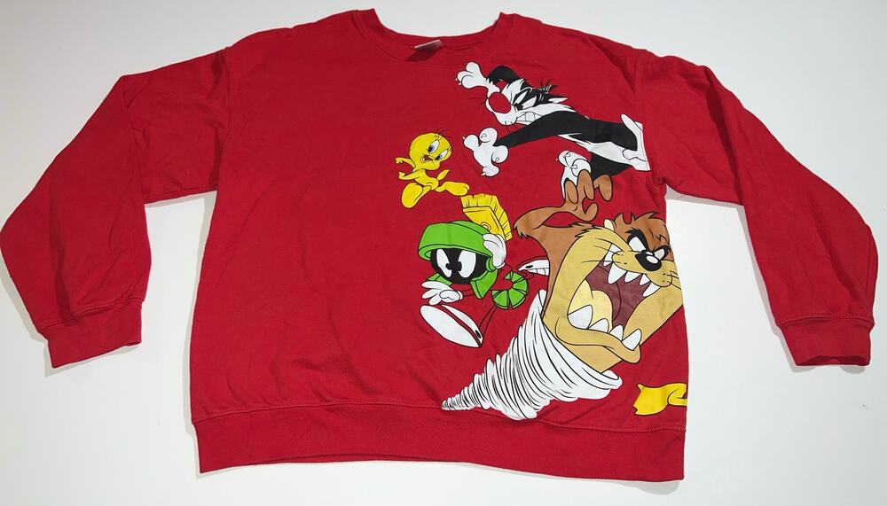 Looney tunes women’s red sweater